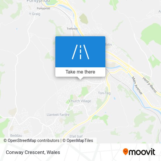 Conway Crescent map