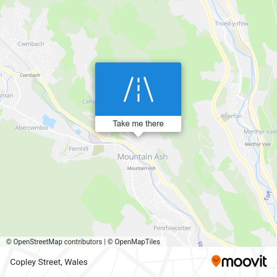 Copley Street map