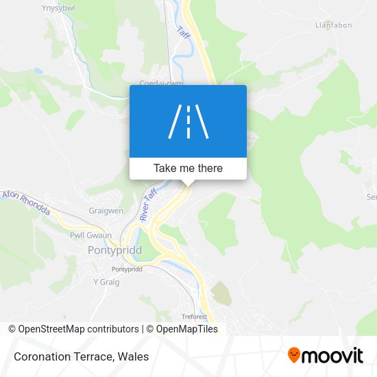 Coronation Terrace map