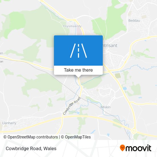 Cowbridge Road map
