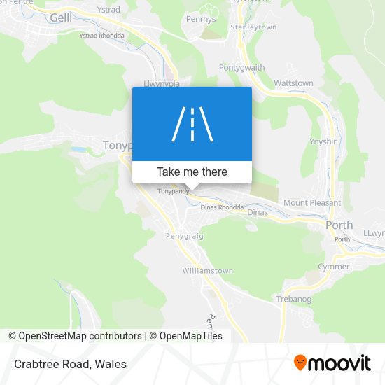 Crabtree Road map