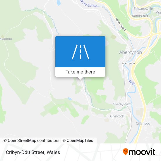 Cribyn-Ddu Street map