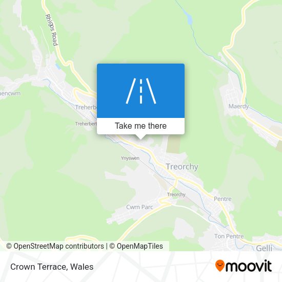 Crown Terrace map