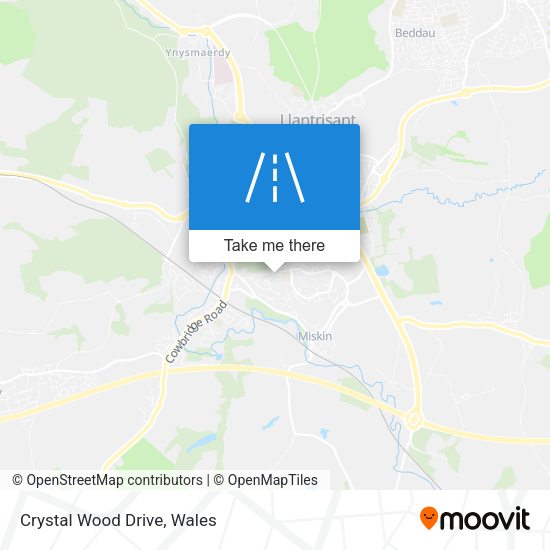 Crystal Wood Drive map