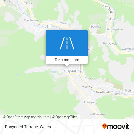Danycoed Terrace map