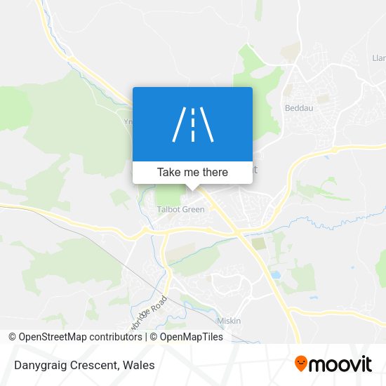 Danygraig Crescent map