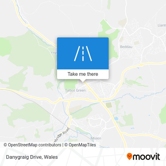 Danygraig Drive map