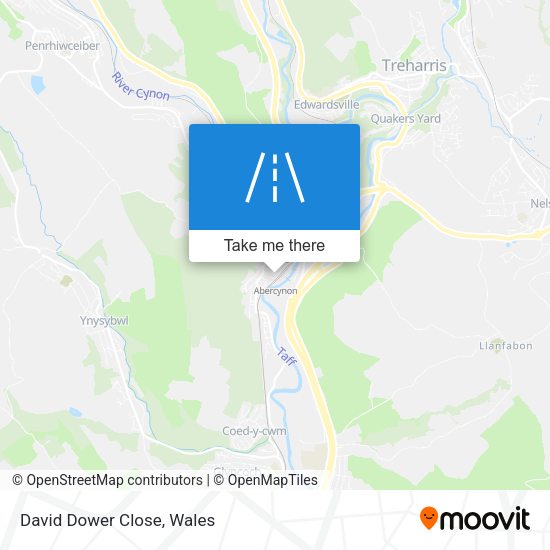 David Dower Close map