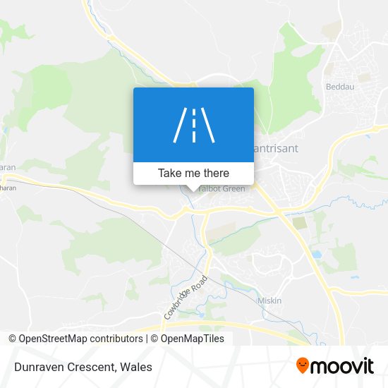 Dunraven Crescent map