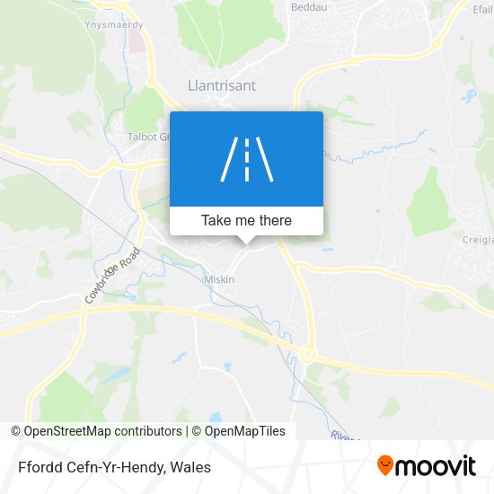 Ffordd Cefn-Yr-Hendy map