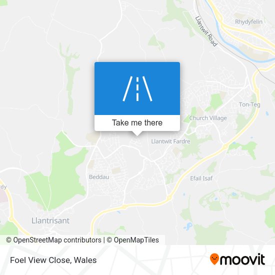 Foel View Close map