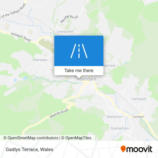 Gadlys Terrace map