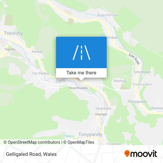 Gelligaled Road map