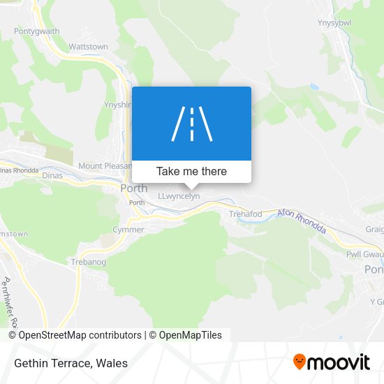 Gethin Terrace map