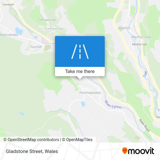 Gladstone Street map