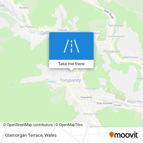 Glamorgan Terrace map
