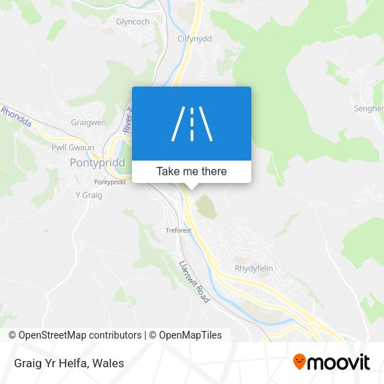 Graig Yr Helfa map