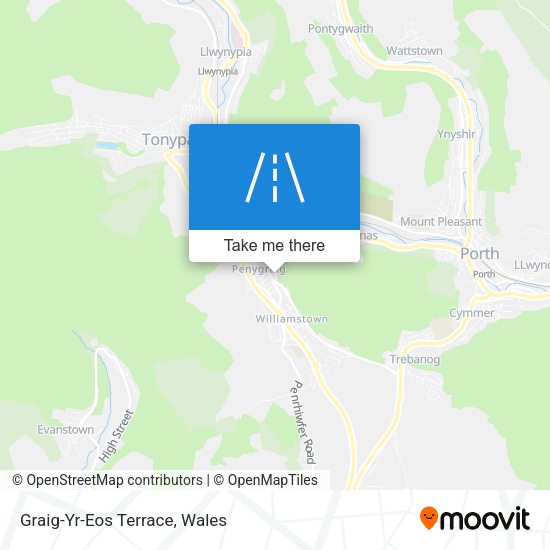 Graig-Yr-Eos Terrace map
