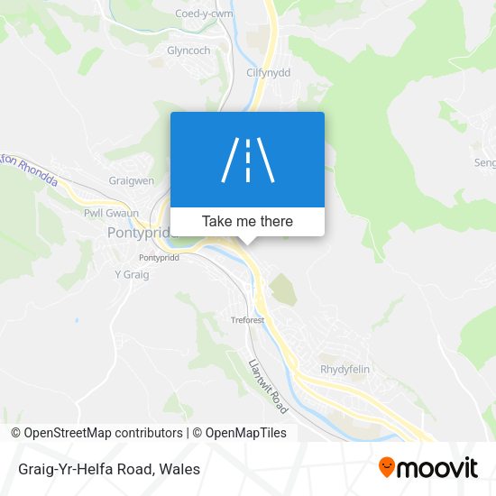 Graig-Yr-Helfa Road map