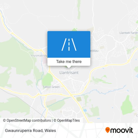 Gwaunruperra Road map