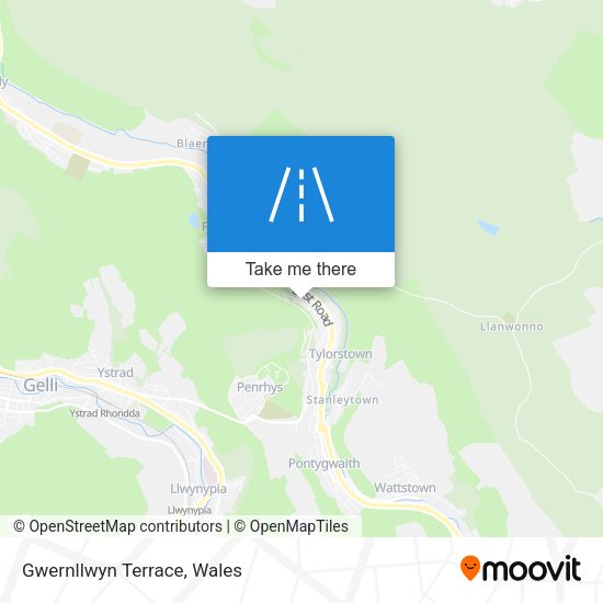 Gwernllwyn Terrace map