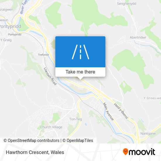 Hawthorn Crescent map