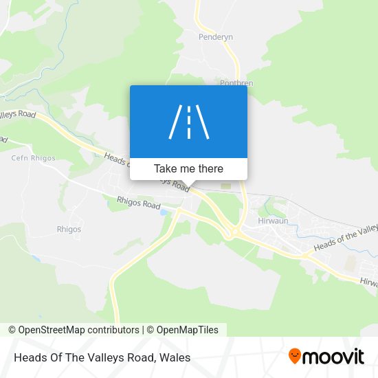 Heads Of The Valleys Road map