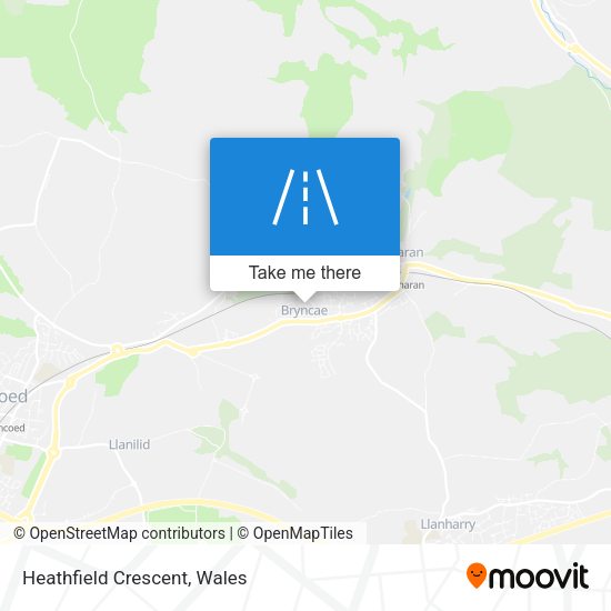 Heathfield Crescent map