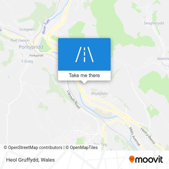 Heol Gruffydd map