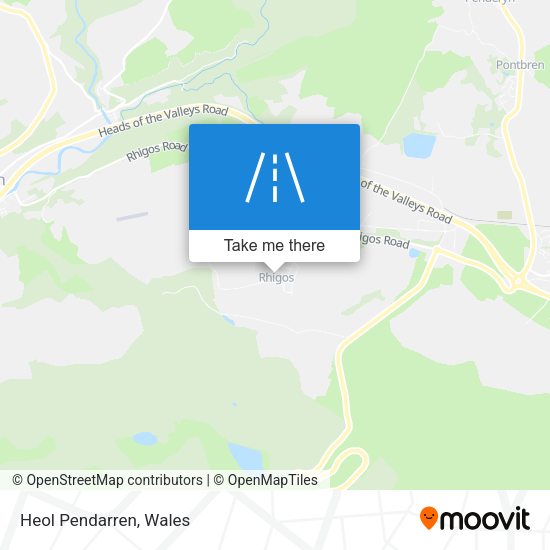 Heol Pendarren map