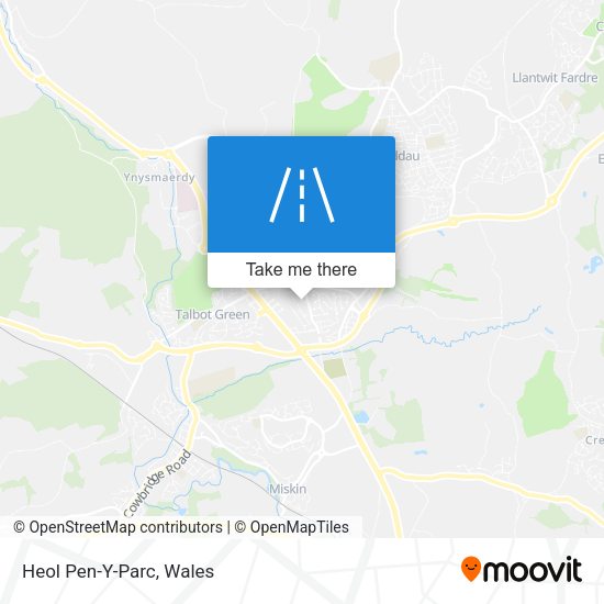 Heol Pen-Y-Parc map