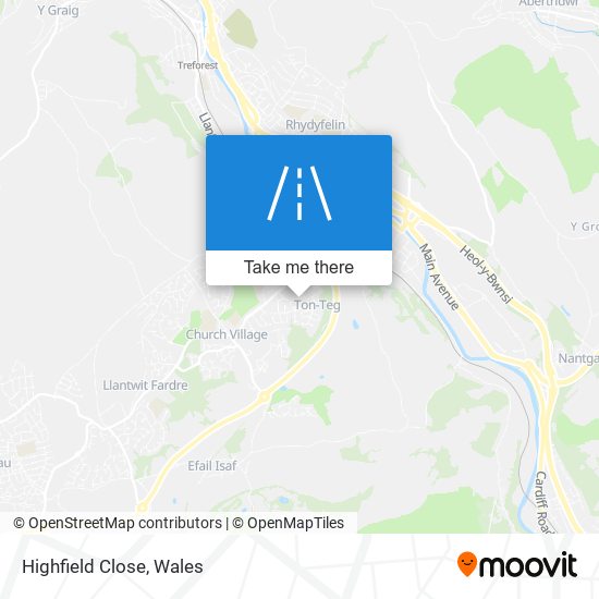 Highfield Close map