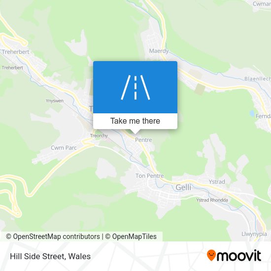 Hill Side Street map