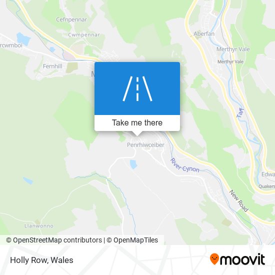 Holly Row map