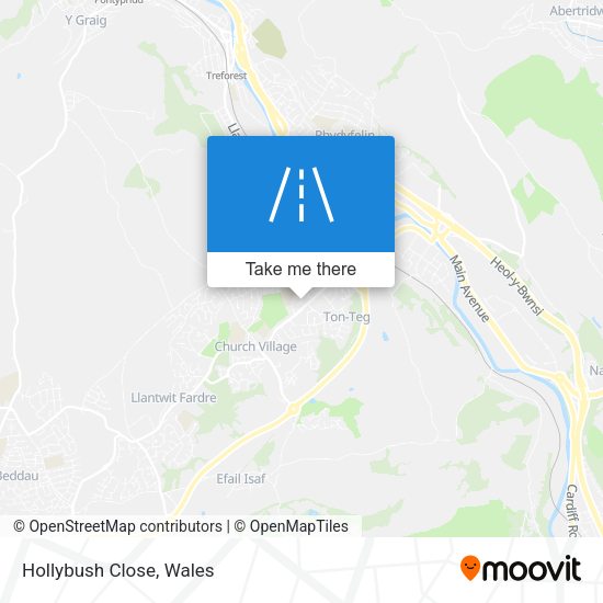 Hollybush Close map