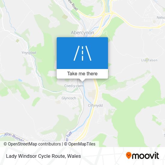 Lady Windsor Cycle Route map