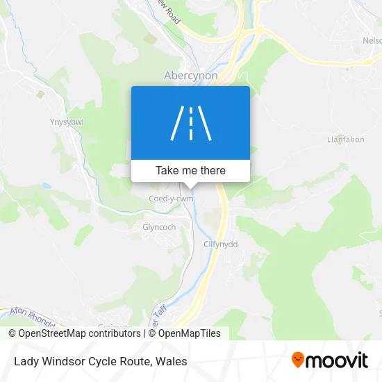 Lady Windsor Cycle Route map