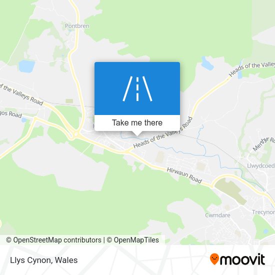 Llys Cynon map