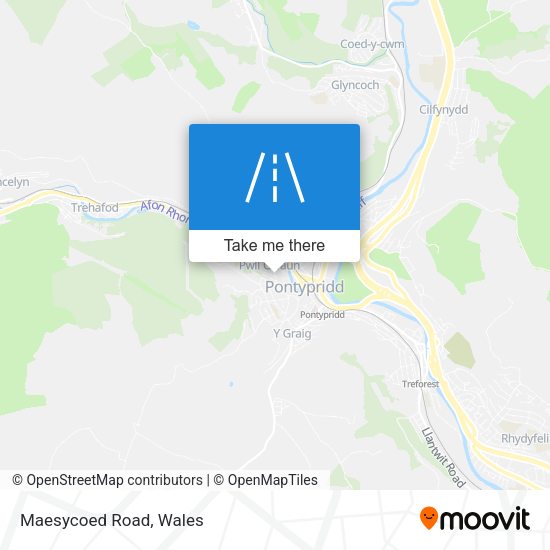 Maesycoed Road map
