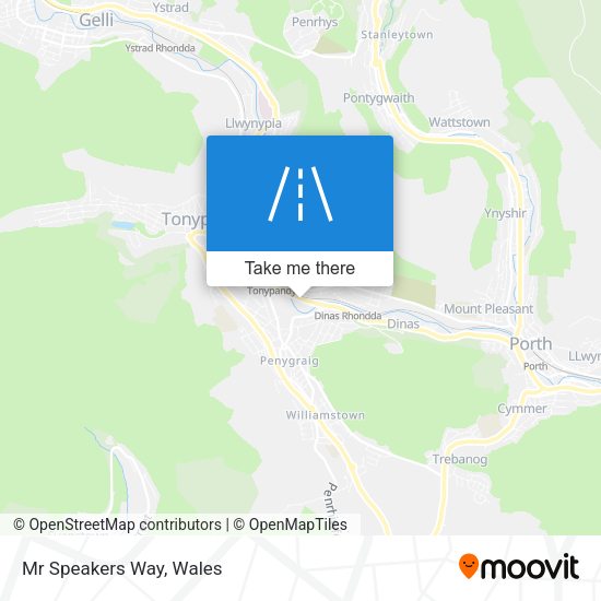 Mr Speakers Way map