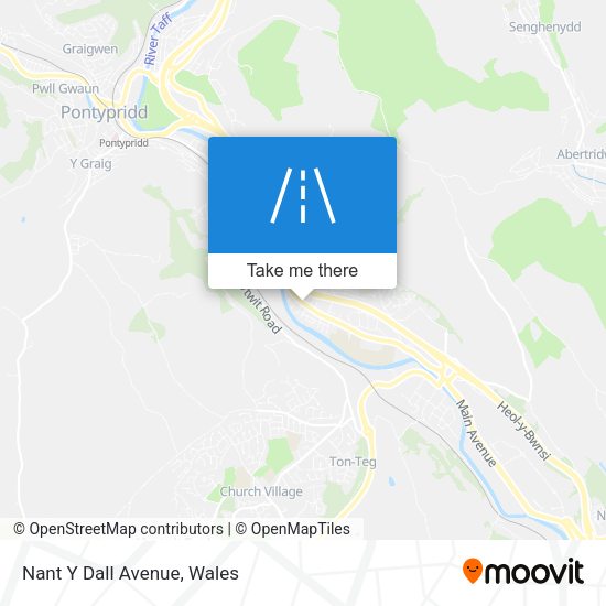 Nant Y Dall Avenue map