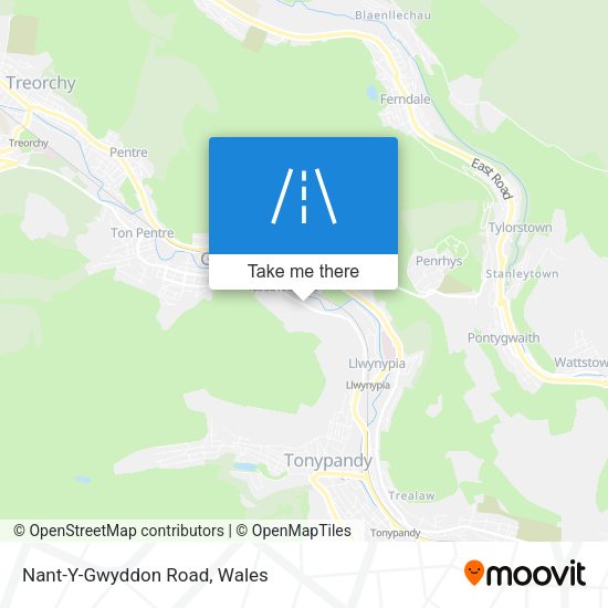 Nant-Y-Gwyddon Road map