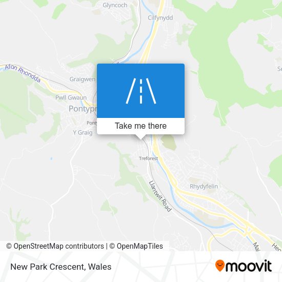 New Park Crescent map