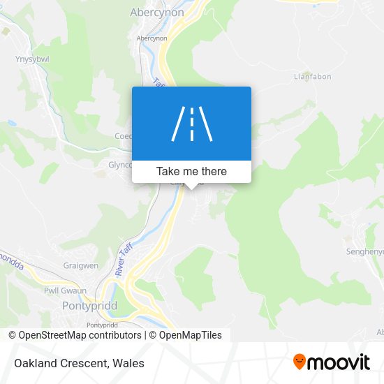 Oakland Crescent map