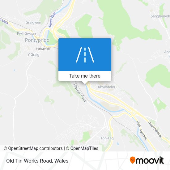 Old Tin Works Road map