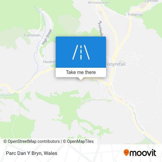 Parc Dan Y Bryn map