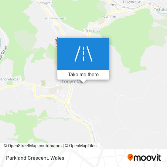 Parkland Crescent map