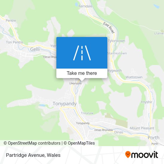 Partridge Avenue map
