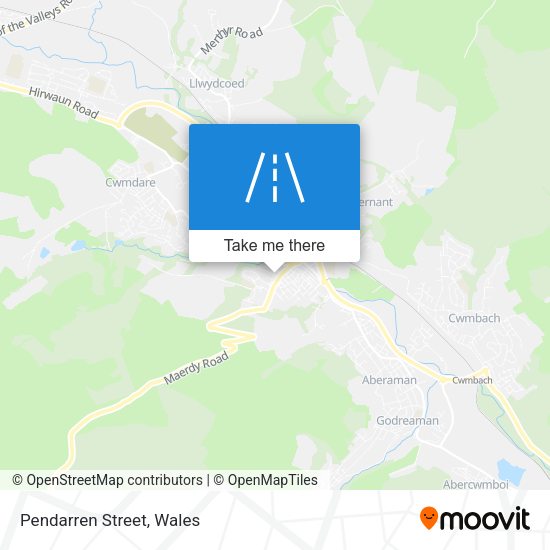 Pendarren Street map