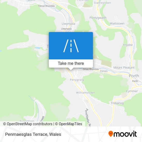 Penmaesglas Terrace map